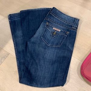 Gently worn Hudson jeans - slight flair bottom